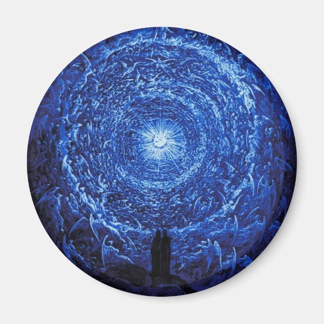 Gustave Dore the Vit ros (blue) Magnet (Framsidan)