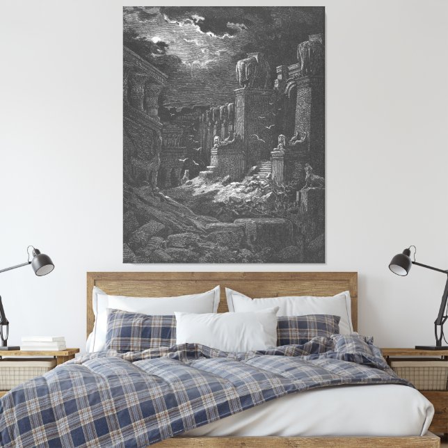 Gustave Doré - Uppenb 18: Babylon har fallit Canvastryck (Insitu (sovrum))