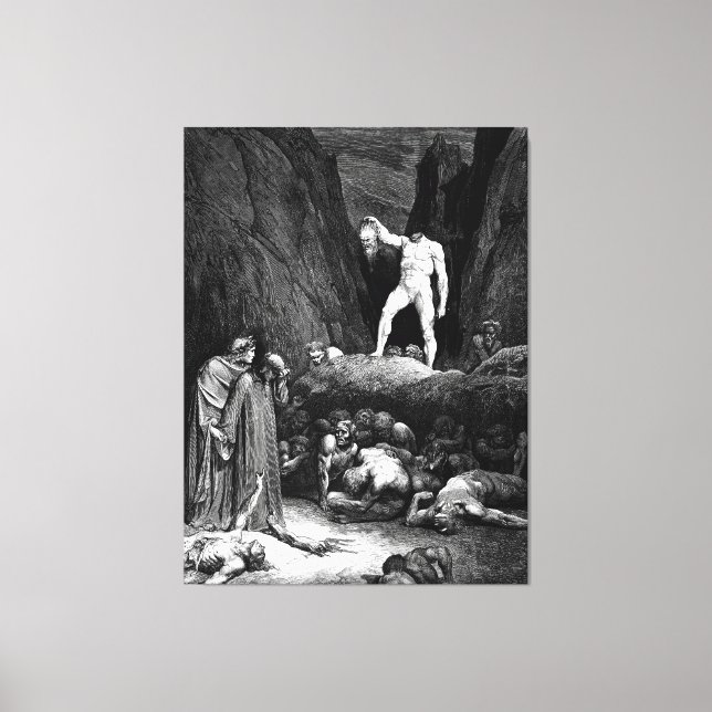 Gustave Doré - Virgil and Dante Meet Bertram dal B Canvastryck (Framsida)