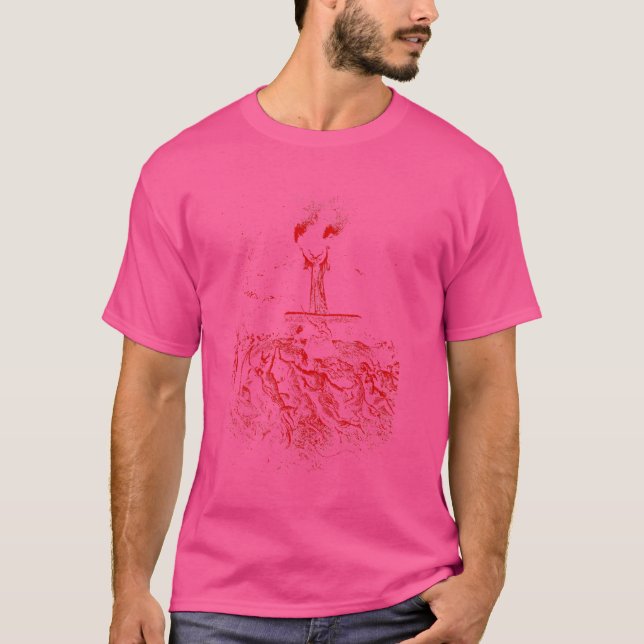 Gustave Dore Witches Dancing på Sabbath Satan Bl T Shirt (Framsida)