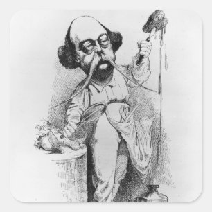 Gustave Flaubert Dissecting Madame Bovary Fyrkantigt Klistermärke