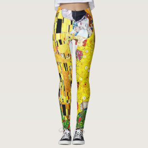 Gustave Klimt ’Kiss’-lagarna i Mode Leggings