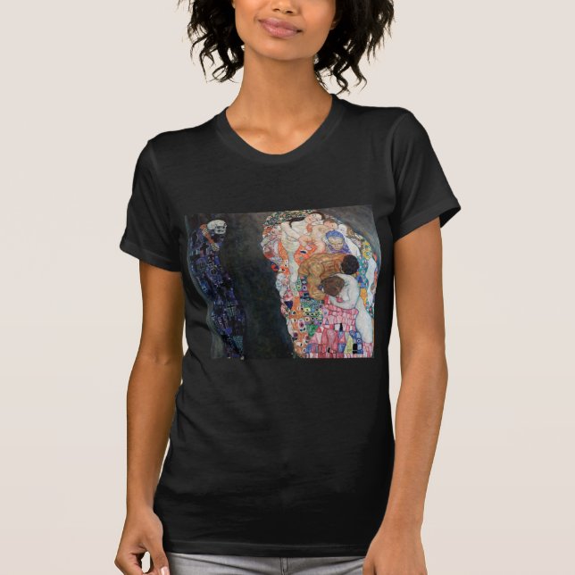 Gustave Klimt Life and Death T Shirt (Framsida)
