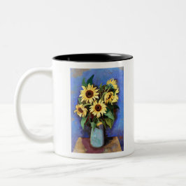 Gustave Loiseau Solros Aesthetic Bilder Sunfl Två-Tonad Mugg