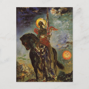 Gustave Moreau-parken och dödsängeln Vykort