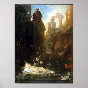 Gustave Moreau, spädbarnsmossen Poster