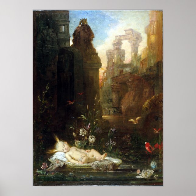 Gustave Moreau, spädbarnsmossen Poster (Framsidan)