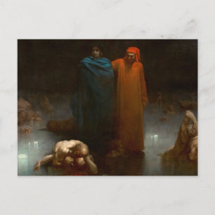 Gustavt - Dante och Virgil i nionde cirkeln Vykort