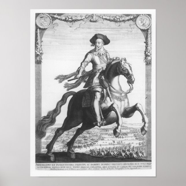 Gustavus Adolphus II, Kung i Sverige, om Poster (Framsidan)