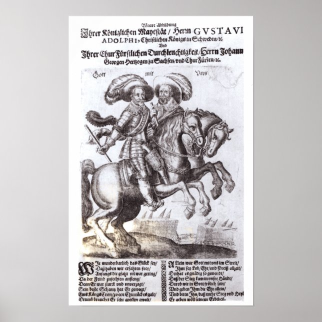 Gustavus Adolphus II och Gustavus Adolphus IV Poster (Framsidan)