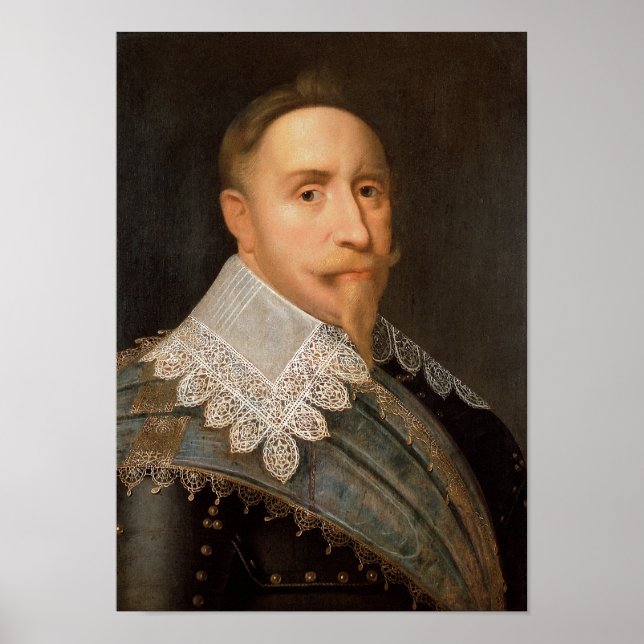 Gustavus Adolphus of Sverige Poster (Framsidan)