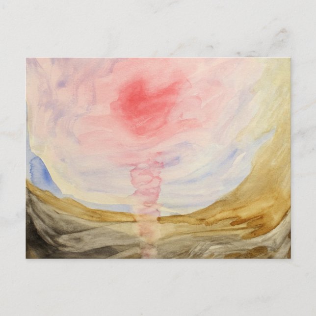 Gusten i underjorden av Hilma af Klint Vykort (Framsida)