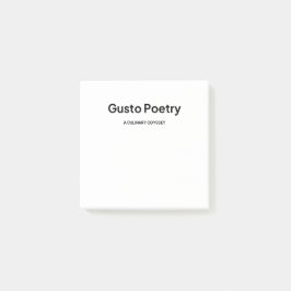 Gusto Poetry Logotyp Post-it Block