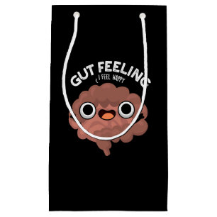 Gut Feeling Funny Anatomy Intestine Pun Mörk BG