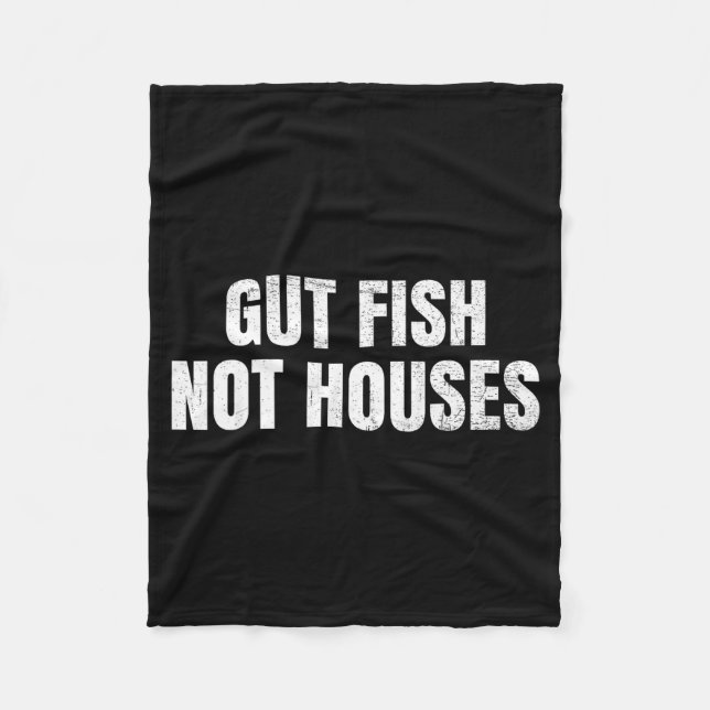 Gut Fish, Not Houses Coastal Conservation  Fleecefilt (Framsidan)