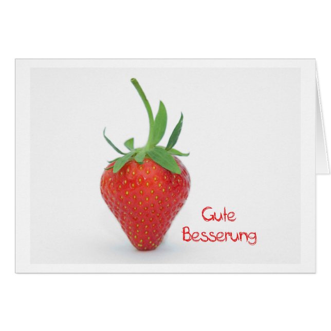 Gute Besserung Hälsningskort (Framsidan Horizontal)