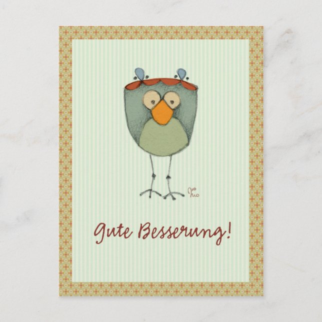 Gute Besserung! Vykort (Framsida)