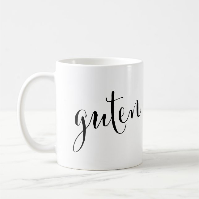Guten bårbåren Bra Morgon German Mugg (Vänster)