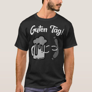 Guten Märkre Cute German Wurst Bier Oktoberfest Gi T Shirt