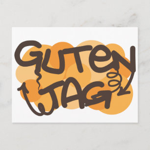 Guten märkre German Hej in graffiti stil Vykort