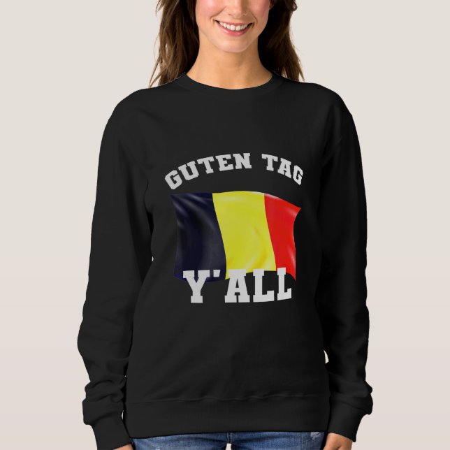 Guten Märkre Yall Bra Day Yall German Tee A (Framsida)