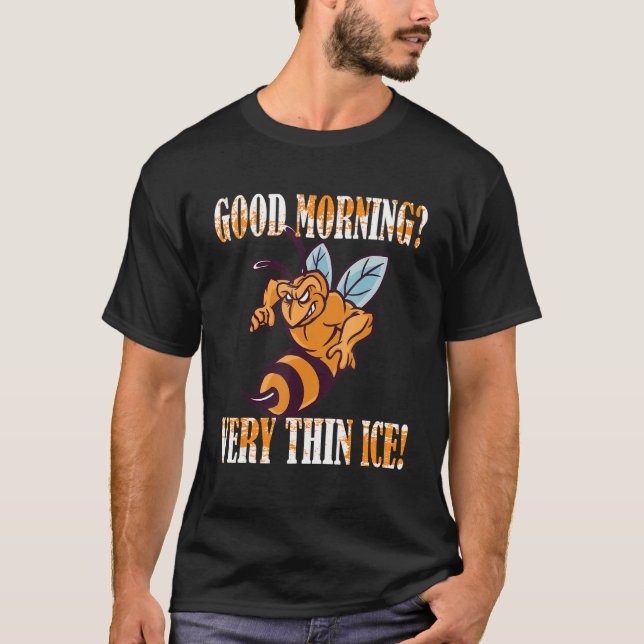 Guten Morgen Mycket tunn is Morgenmuffel beeke T Shirt (Framsida)