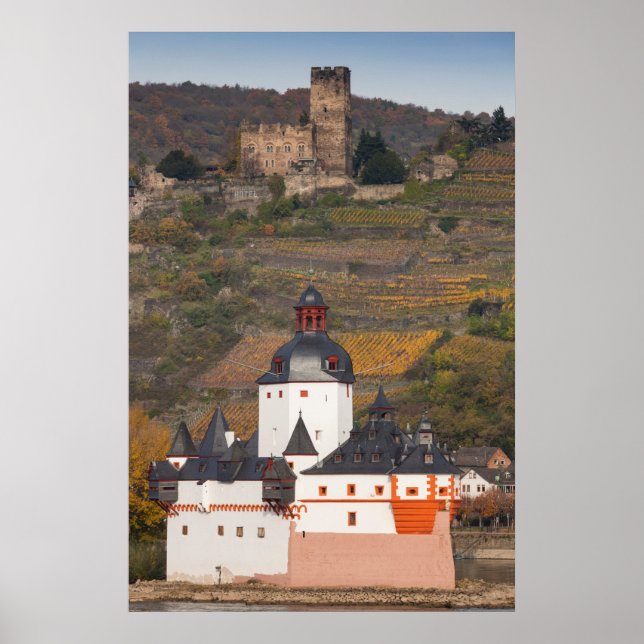 Gutenfels och Pfalzgrafenstein Castles Poster (Framsidan)