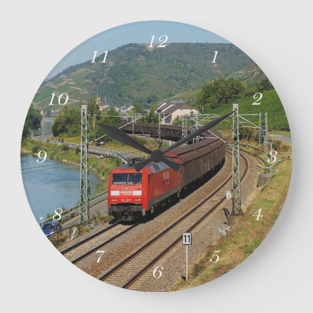 Güterzug i Lorch am Rhein Stor Klocka (Framsida)