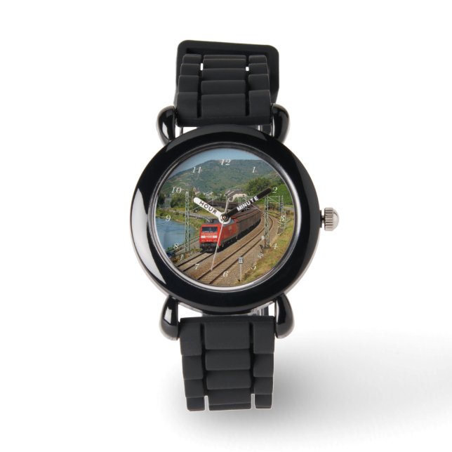 Güterzug in Lorch am Rhein Armbandsur (Framsida)