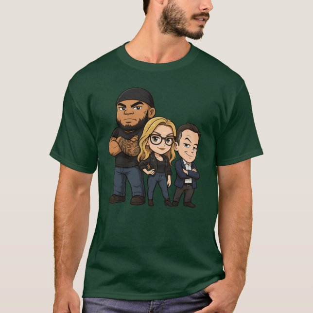 Gutfeld Crew Chibi Greg Gutfeld pojke T Shirt (Framsida)