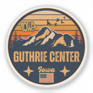 Guthrie Center, Iowa Ia, USA Klistermärken