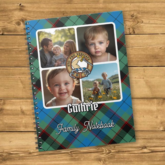 Guthrie familjefotokollage anteckningsbok (Skapare uppladdad)
