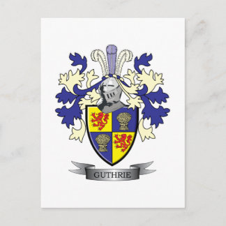 Guthrie Family Crest Jackar om Arm Vykort