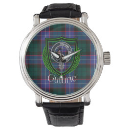 Guthrie Scottish Clan Tartan & Crest Armbandsur