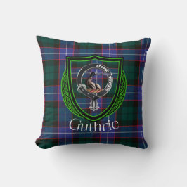 Guthrie Scottish Klan Tartan & Vapensköld Kudde