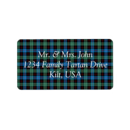 Guthrie Tartan Label Adressetikett