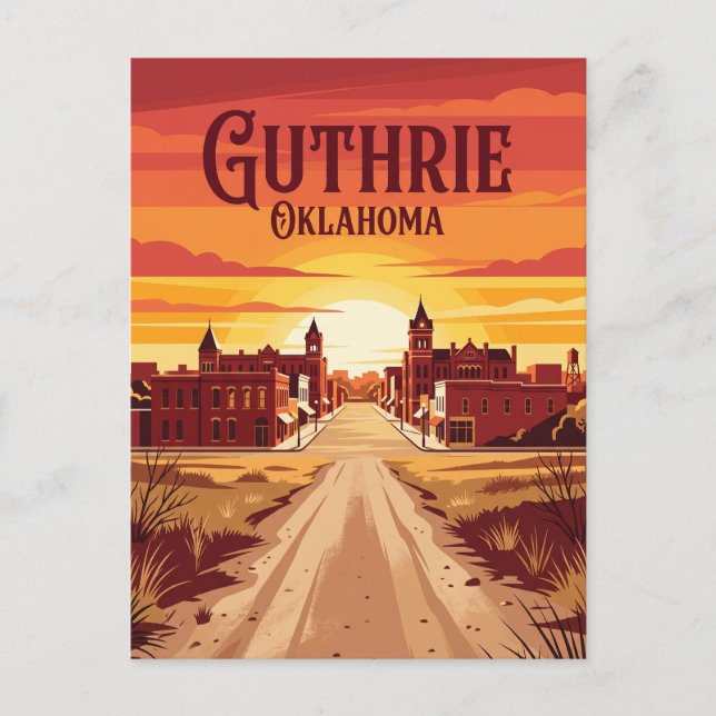 Guthrie USA Vykort (Framsida)