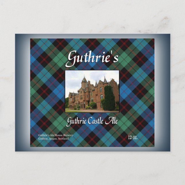 Guthrie's Guthrie Castle Ale Vykort (Framsida)
