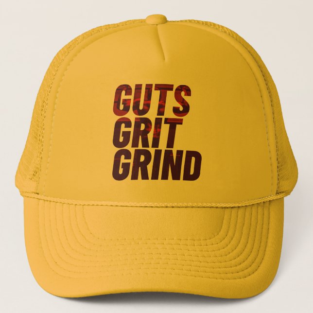 Guts, Grit, Grind Cap Keps (Framsida)