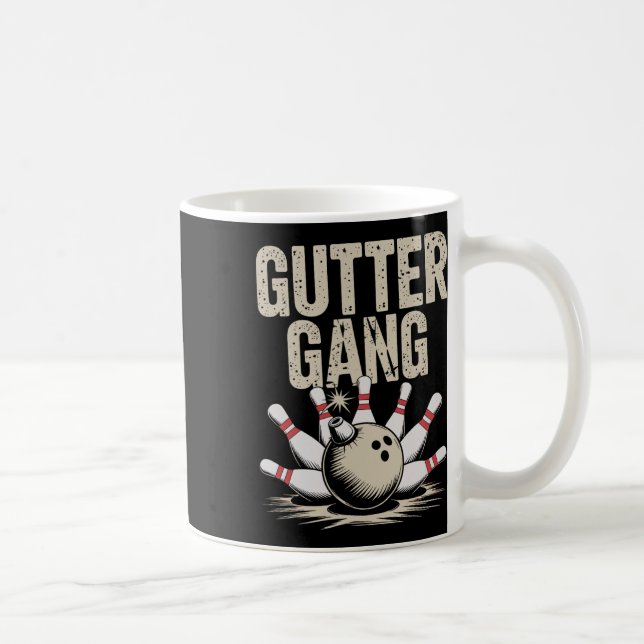 Gutter Gang Bowling 1  Kaffemugg (Höger)