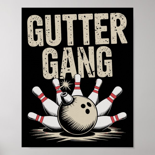 Gutter Gang Bowling 1  Poster (Framsidan)