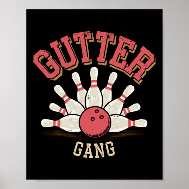 Gutter Gang Bowling  Poster (Framsidan)