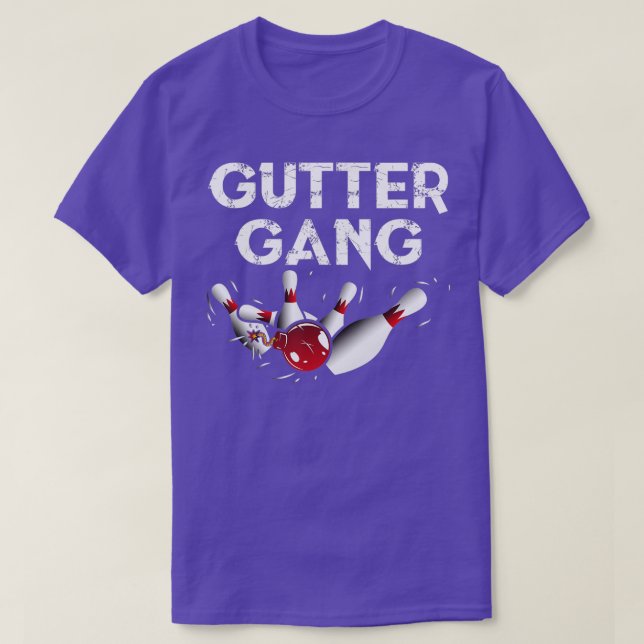 Gutter Gang Funny Bowling s Gutter Bowling League T Shirt (Design framsida)