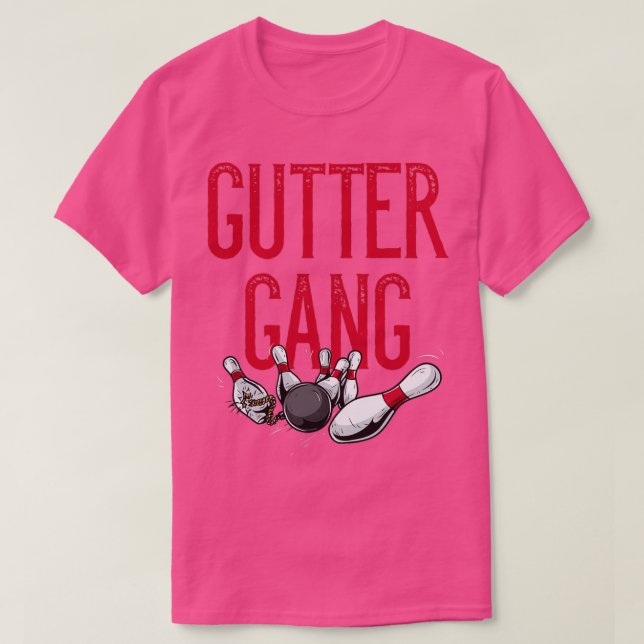 Gutter Gang Funny Family eller Coed Bowling Team N T Shirt (Design framsida)