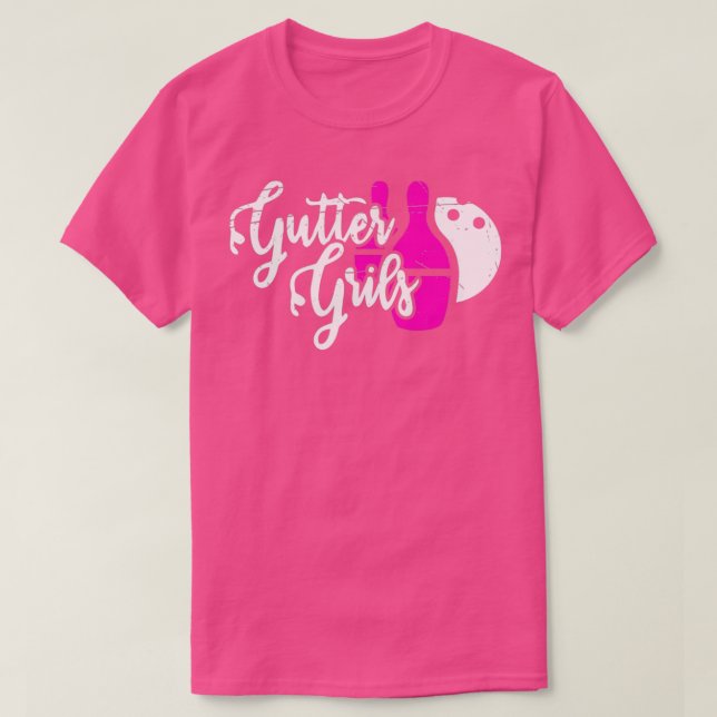 Gutter Girls Bowling T Shirt (Design framsida)