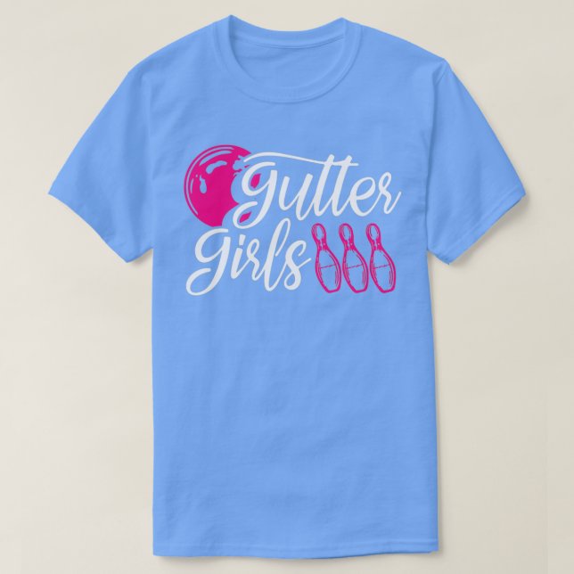 Gutter Girls Bowling T T Shirt (Design framsida)