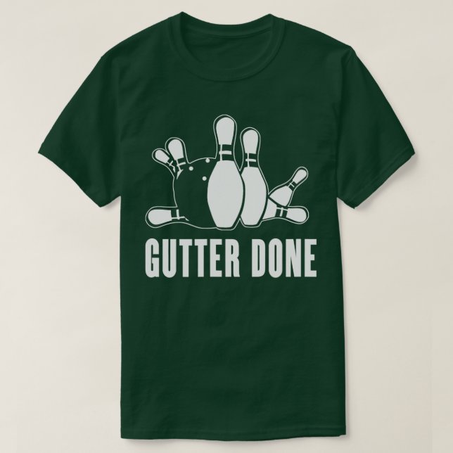 Gutter klar för Bowlers och Bowling Teams T Shirt (Design framsida)