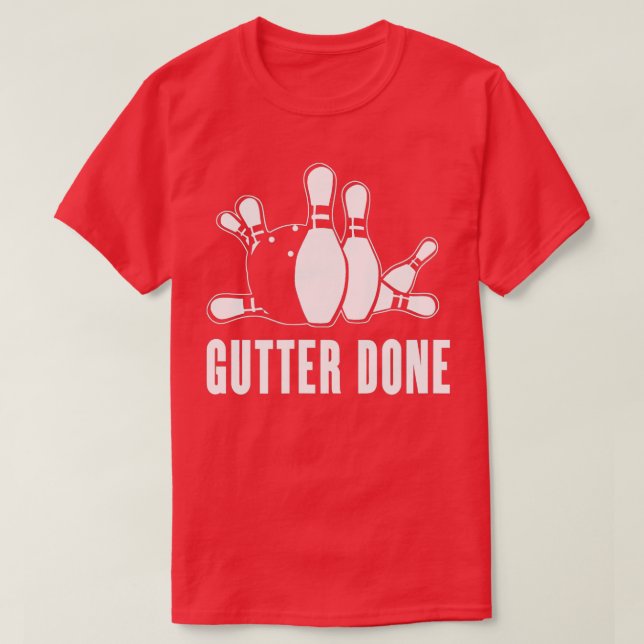 Gutter klar för Bowlers och Bowling Teams T Shirt (Design framsida)