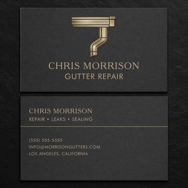 Gutter Repair Business Card Visitkort (Skapare uppladdad)