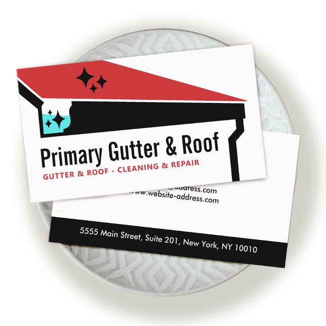 Gutter Tak Städning och reparerar Visitkort (Skapare uppladdad)